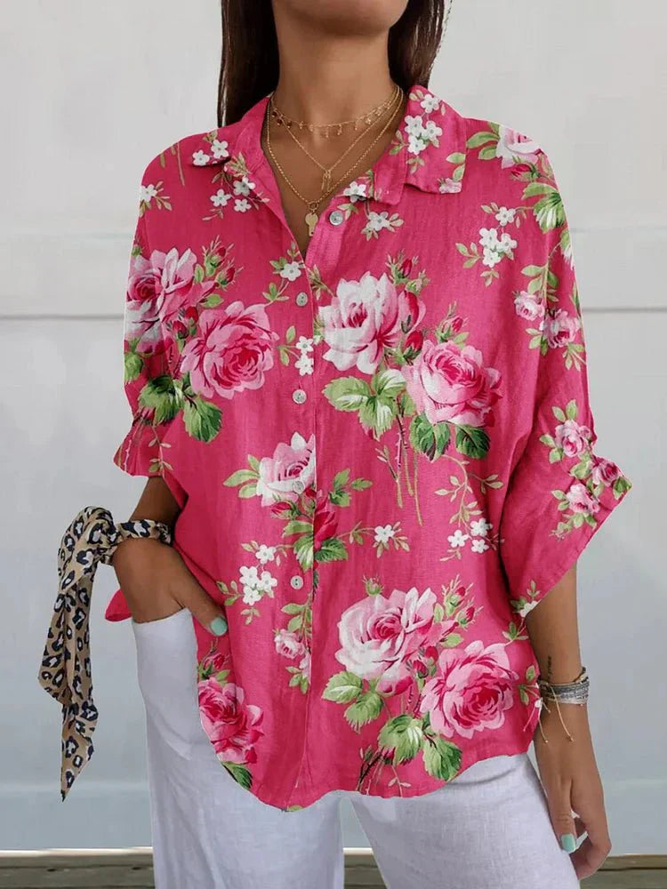 Elowen | Elegant Floral Women’s Blouse