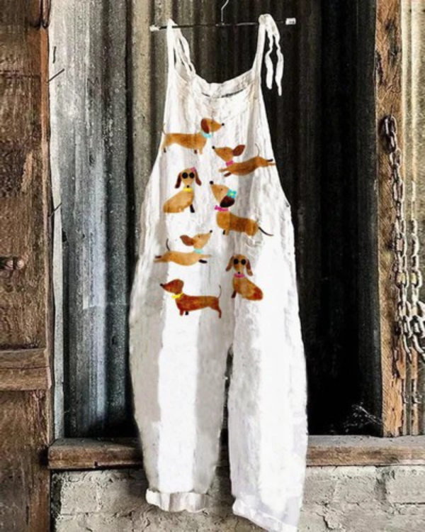 Cute Dog Art Jumpsuit