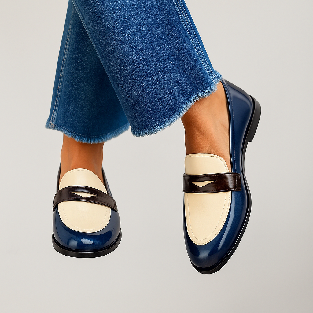 Parker | Retro Colorblock Loafers
