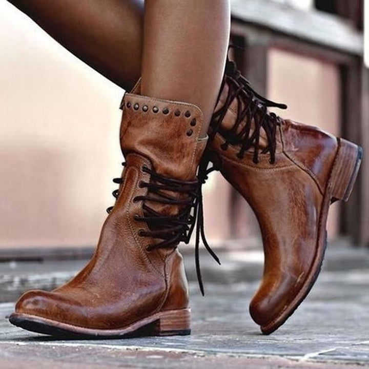 Rowan | Vintage Lace-Up Combat Boots