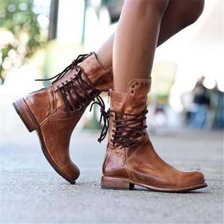 Rowan | Vintage Lace-Up Combat Boots