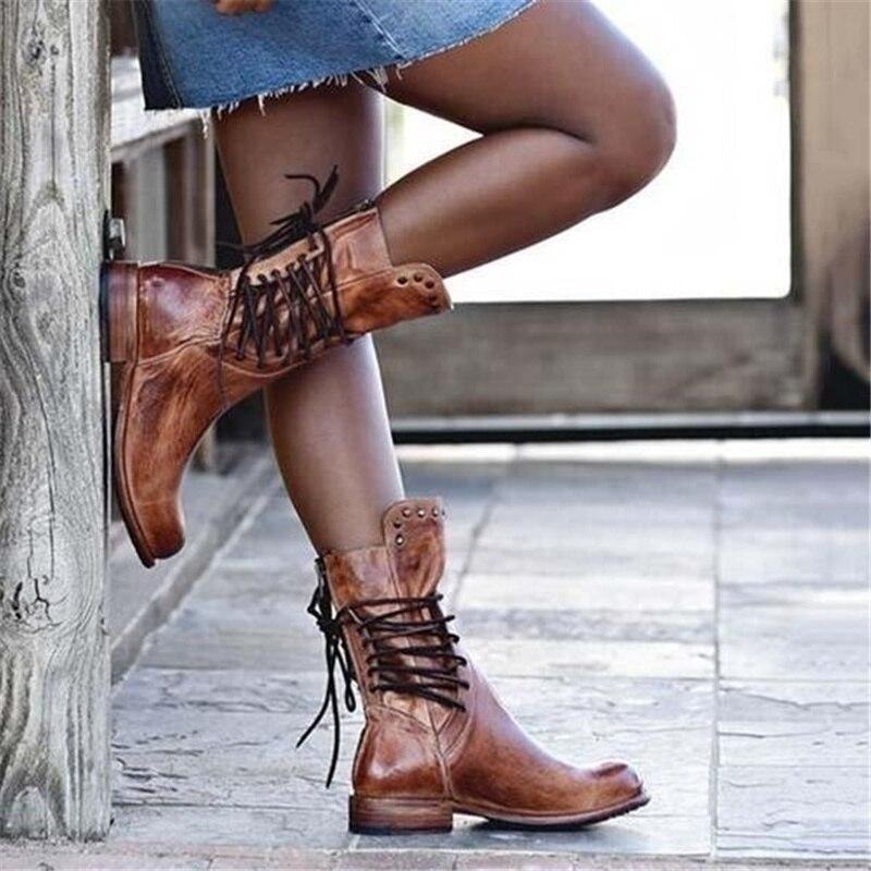 Rowan | Vintage Lace-Up Combat Boots