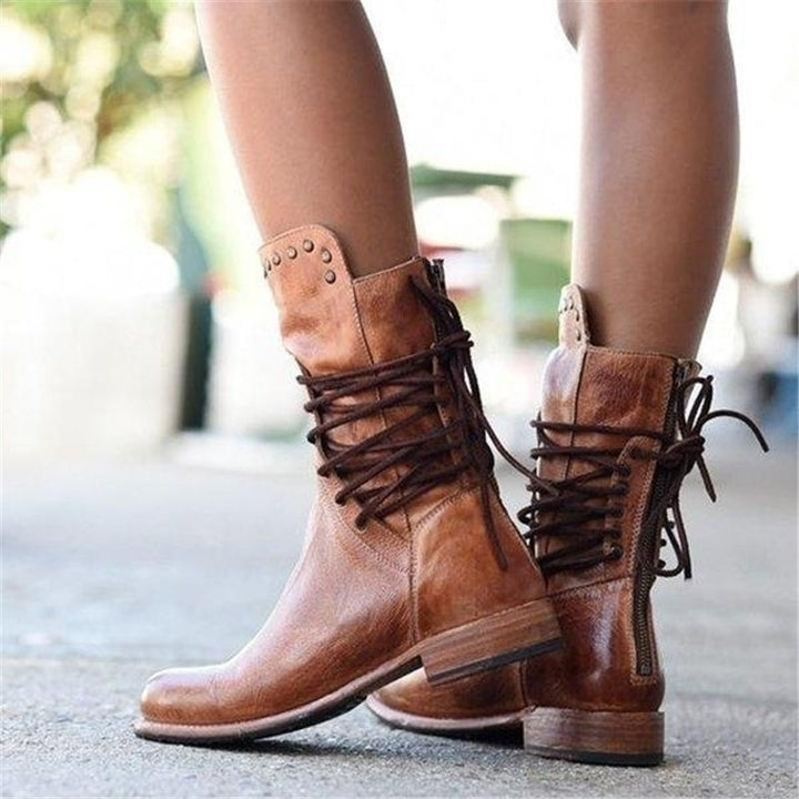 Rowan | Vintage Lace-Up Combat Boots