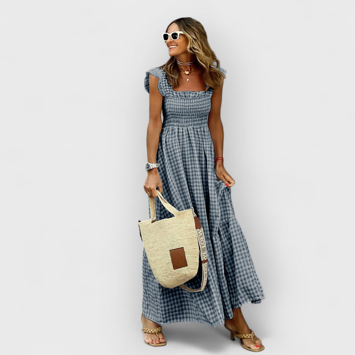 Maisie | Gingham Smocked Sundress