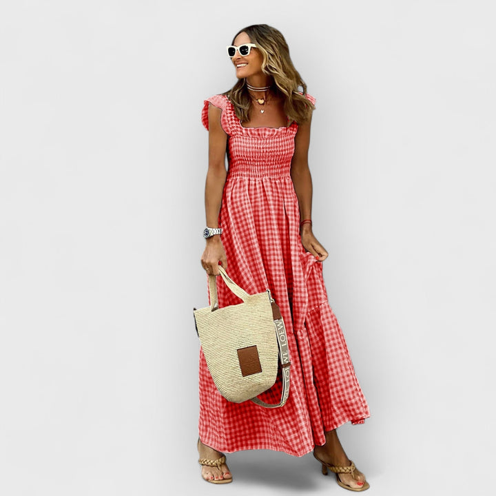 Maisie | Gingham Smocked Sundress
