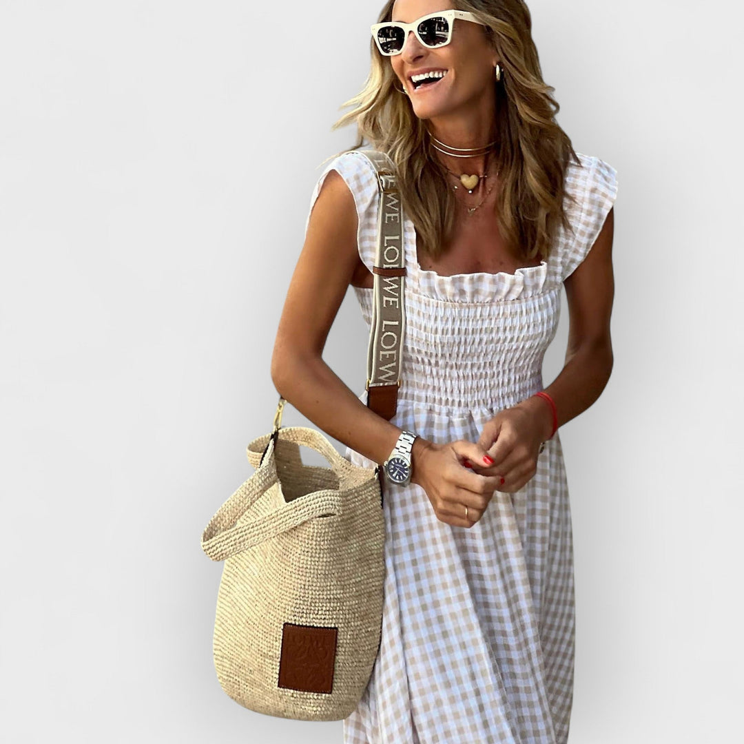 Maisie | Gingham Smocked Sundress