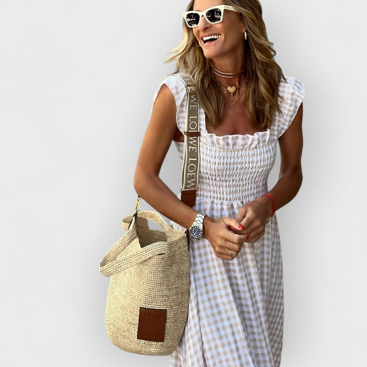 Maisie | Gingham Smocked Sundress