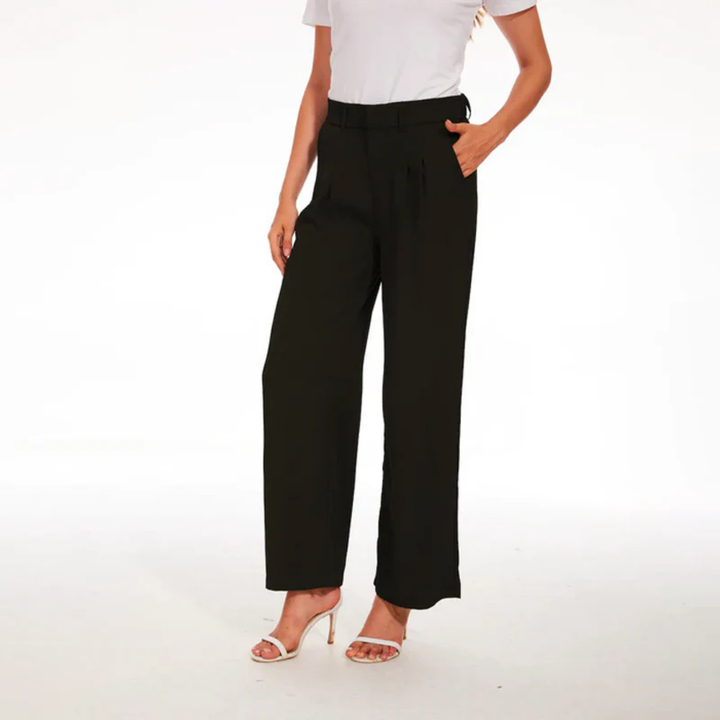 High-Waist Tailored Wide-Leg Pants