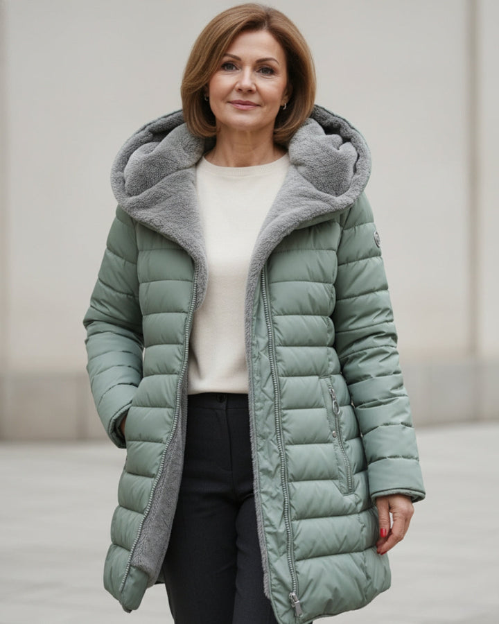 Hooded Quilted Winter Coat