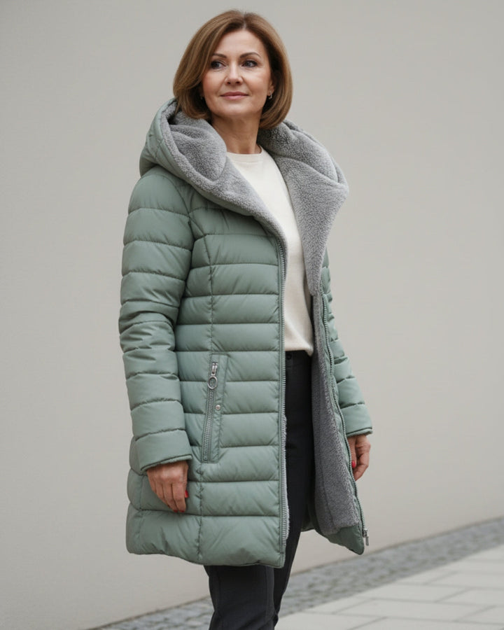Hooded Quilted Winter Coat