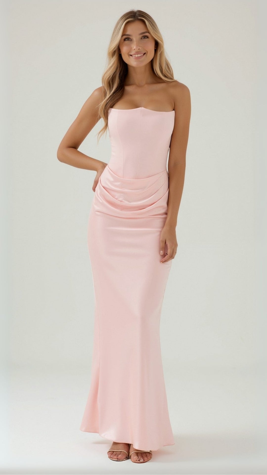Serena | Women’s Minimalist Column Maxi Dress