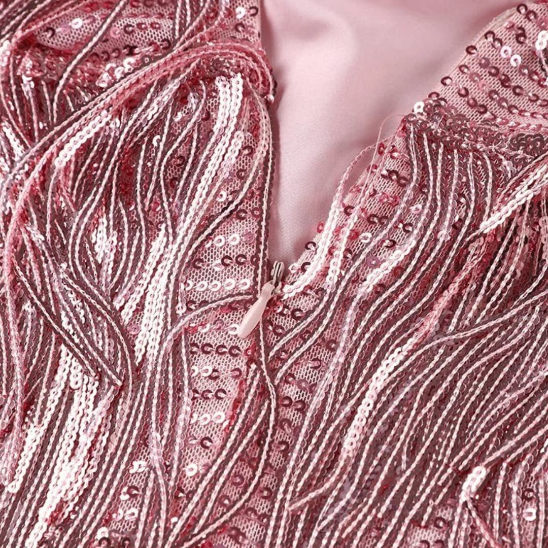 Elowen | Elegant Fringe Party Dress