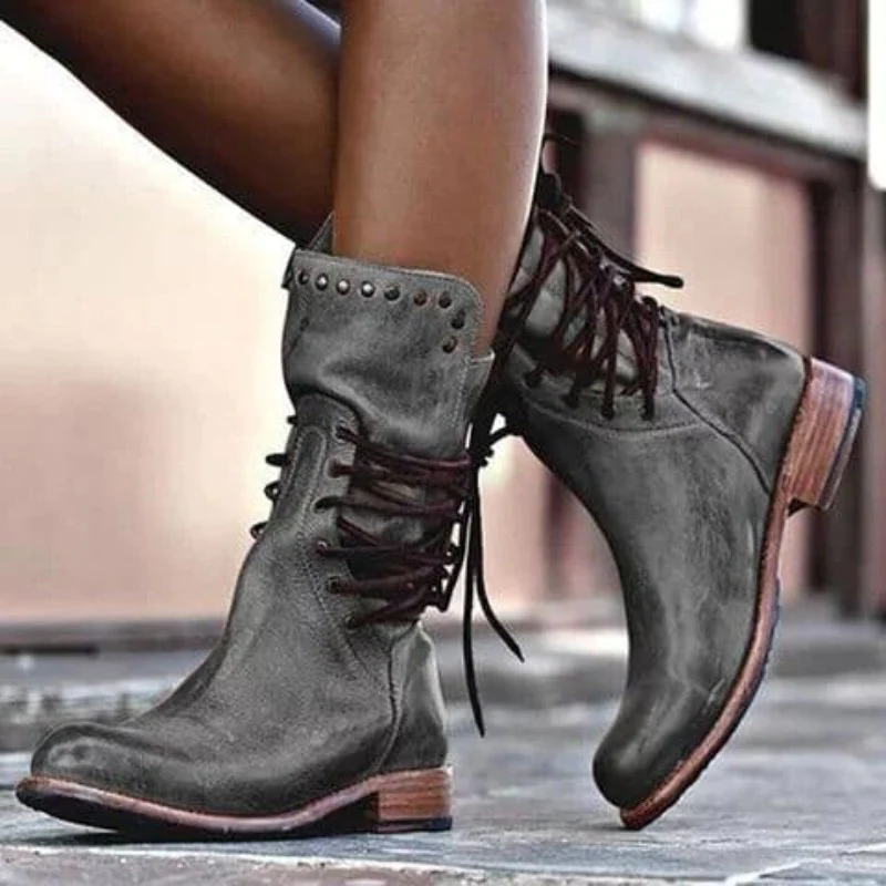 Rowan | Vintage Lace-Up Combat Boots