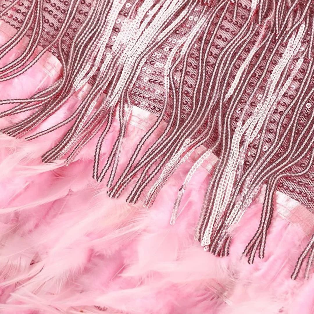 Elowen | Elegant Fringe Party Dress
