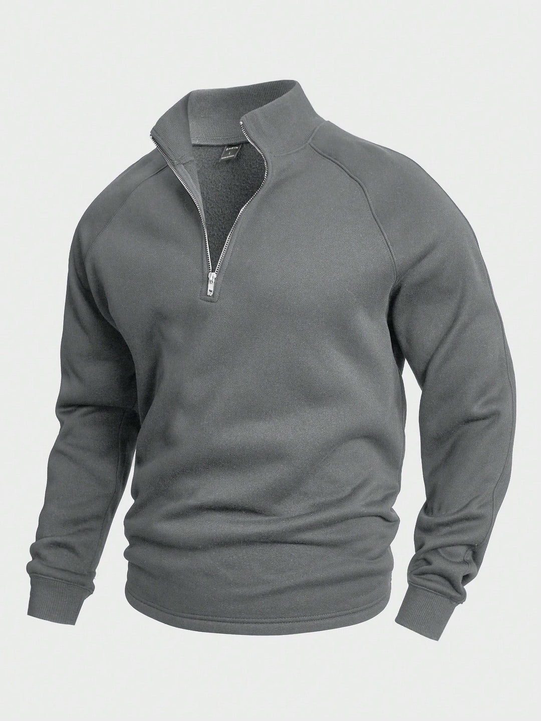Zip-Collar Knit Pullover