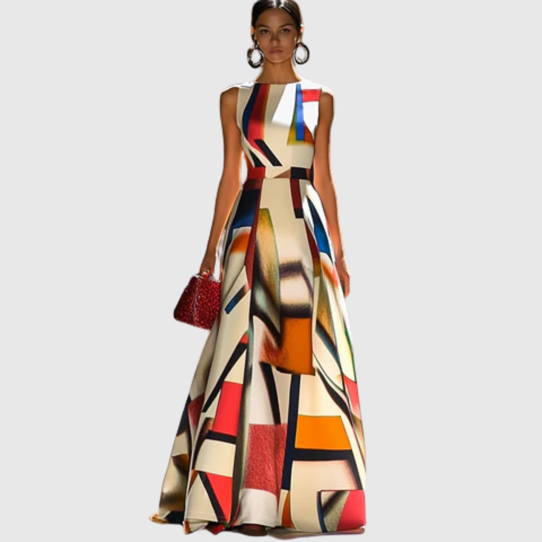 Ravina | Abstract Elegant Evening Dress