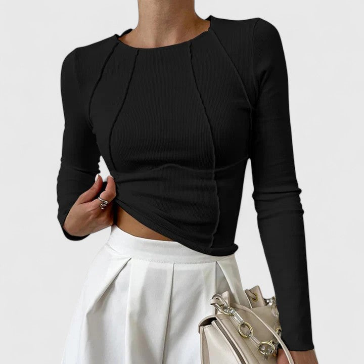 Isla | Sleek Fitted Women’s Long Sleeve Top
