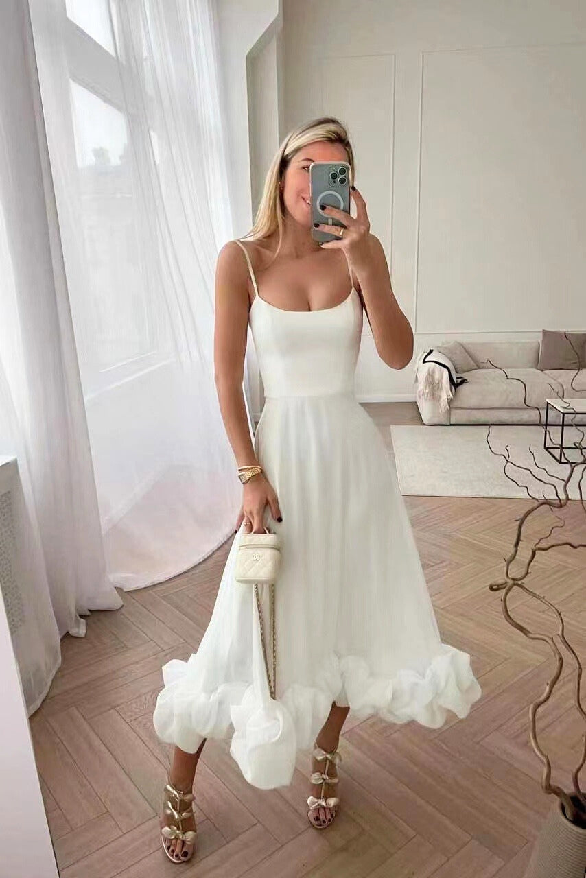 Sorelle | Ruffle Hem Midi Dress