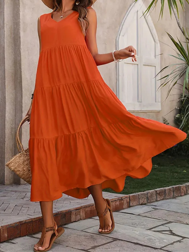 Liana | Sleeveless Flowy Summer Dress