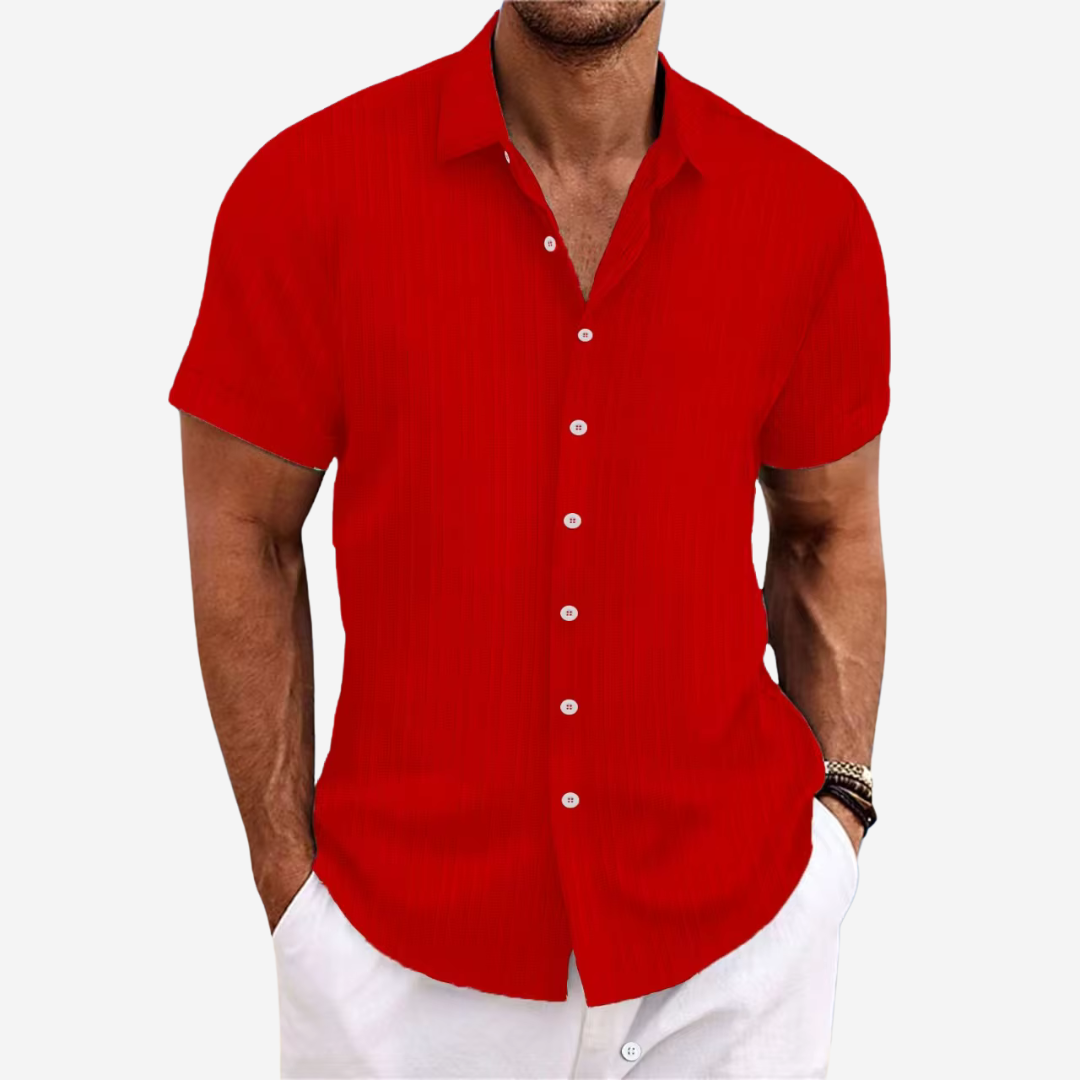 Dante | Men’s Linen-Cotton Blend Smart-Casual Button-Down
