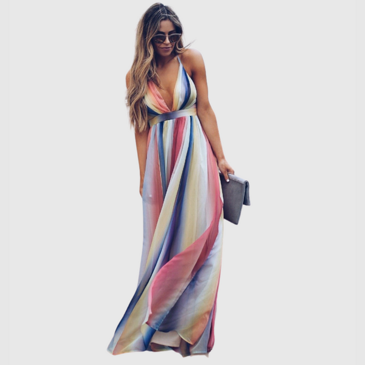 Nova | Striped Flow Maxi Dress