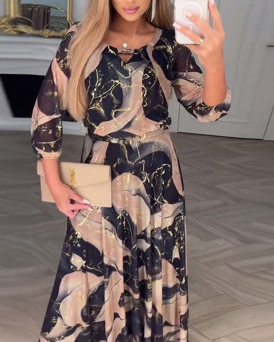 Elegant Chiffon Maxi Gown