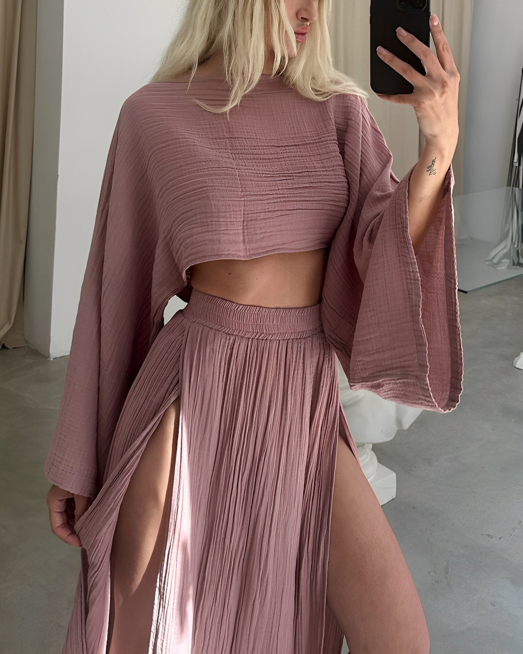 Lyra | Flowy Two-Piece Skirt Set