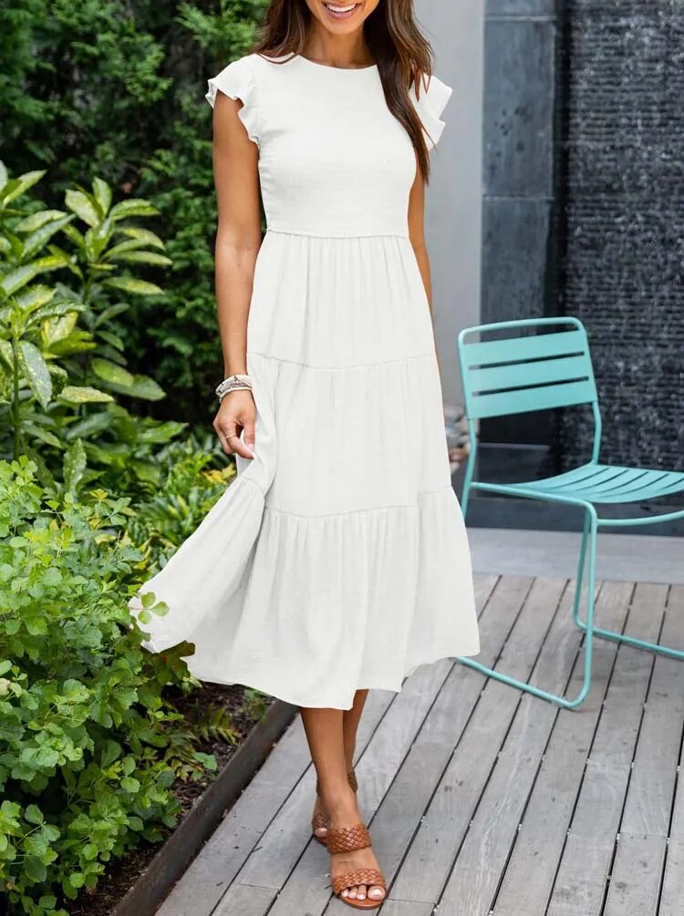 Zerella | Elegant Tummy Control Midi Dress