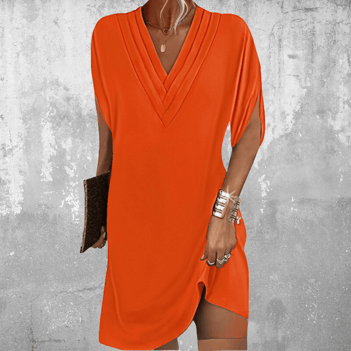 Celeste | Elegant V-Neck Tunic Dress