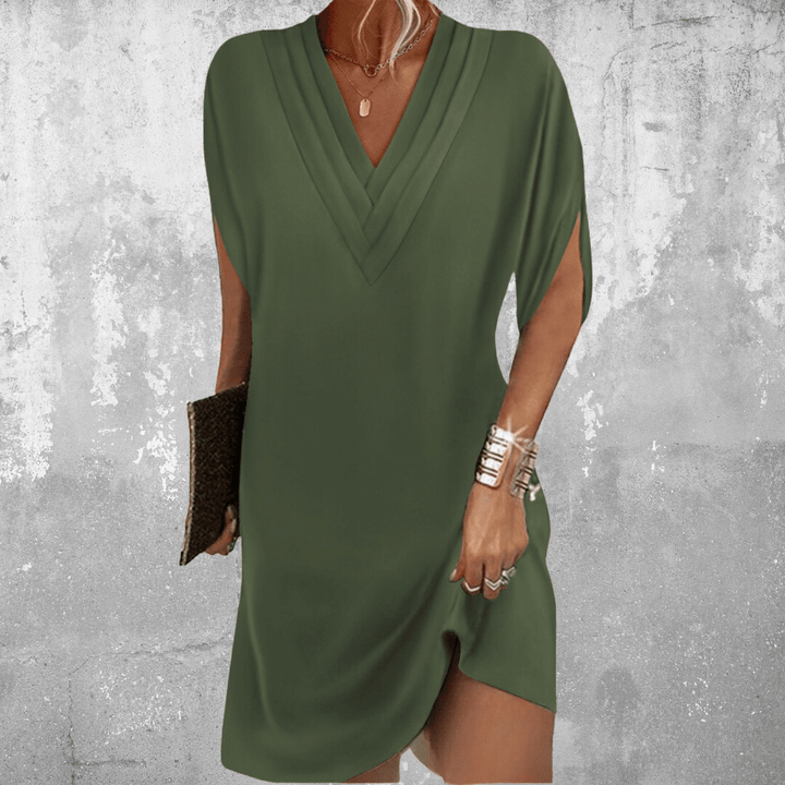 Celeste | Elegant V-Neck Tunic Dress