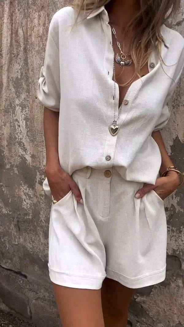 Sienna | Relaxed Chic Shirt & Shorts Set