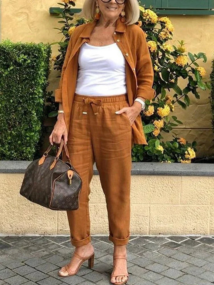 Adira | Relaxed Button-Down Two-Piece Set