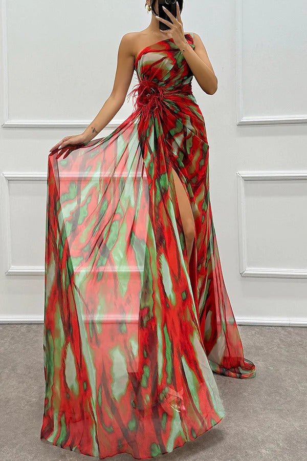 Averie | Strapless Draped Evening Gown