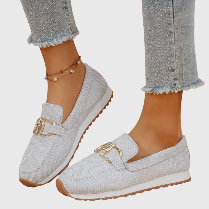 Classic Chain Detail Comfort Loafers