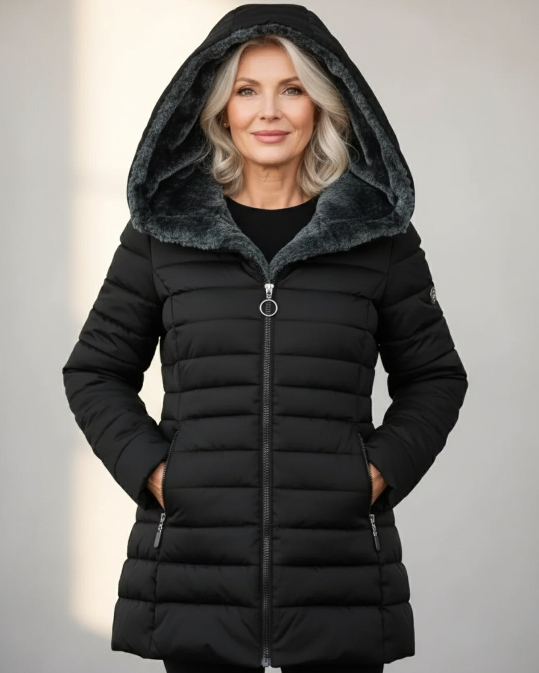 Hooded Quilted Winter Coat