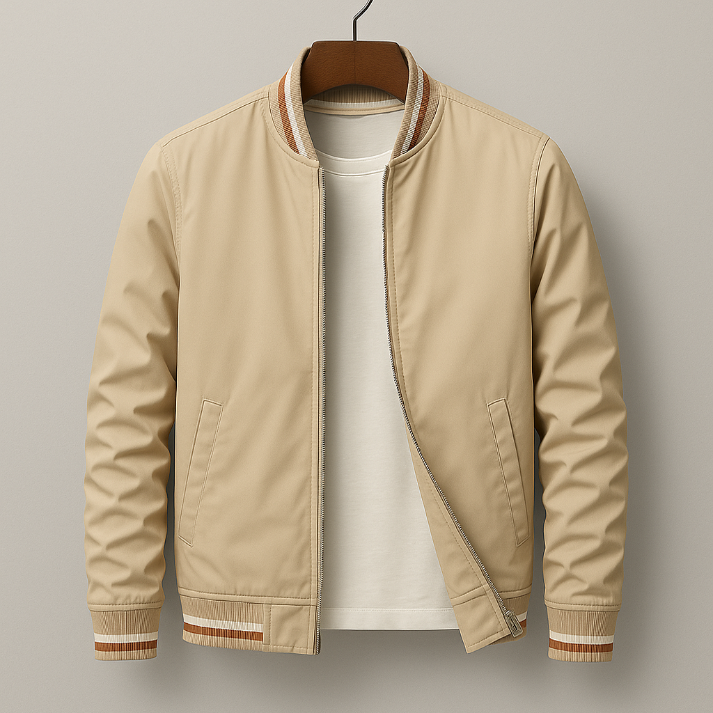Classic Zip-Up Bomber Jacket