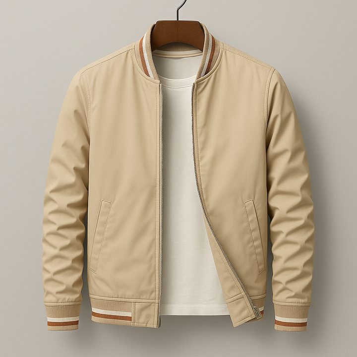 Classic Zip-Up Bomber Jacket