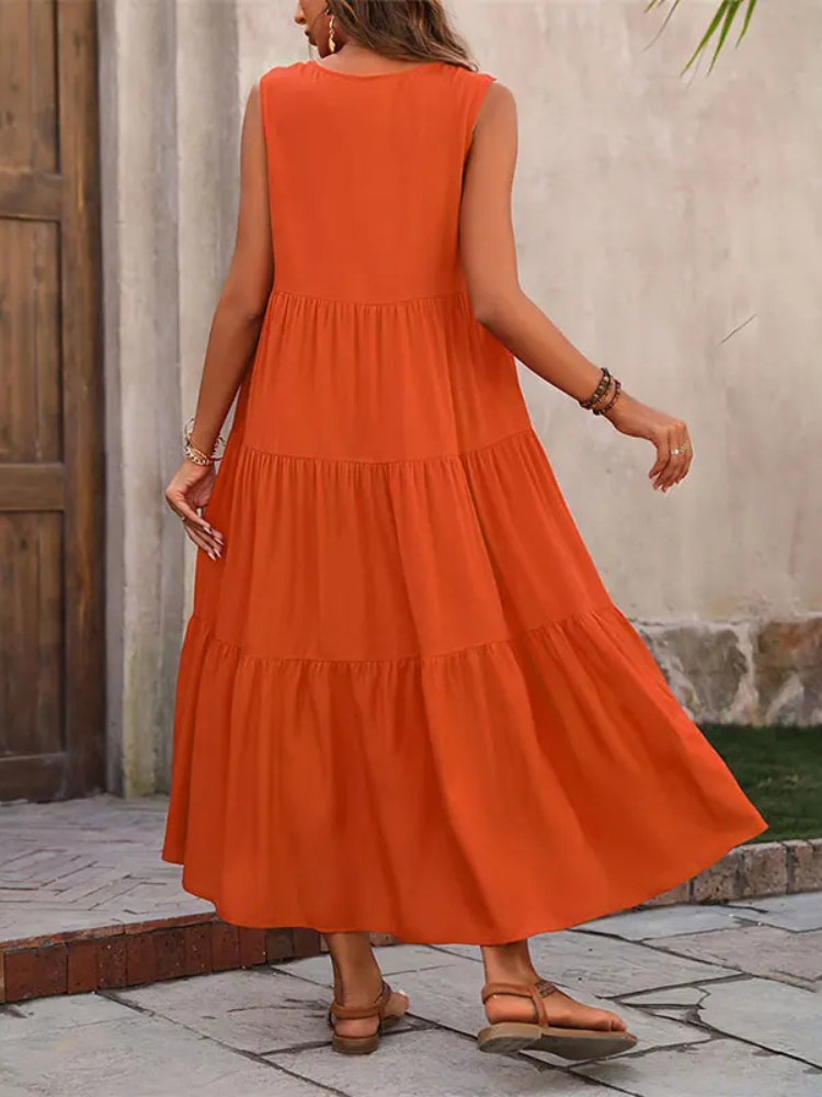 Liana | Sleeveless Flowy Summer Dress
