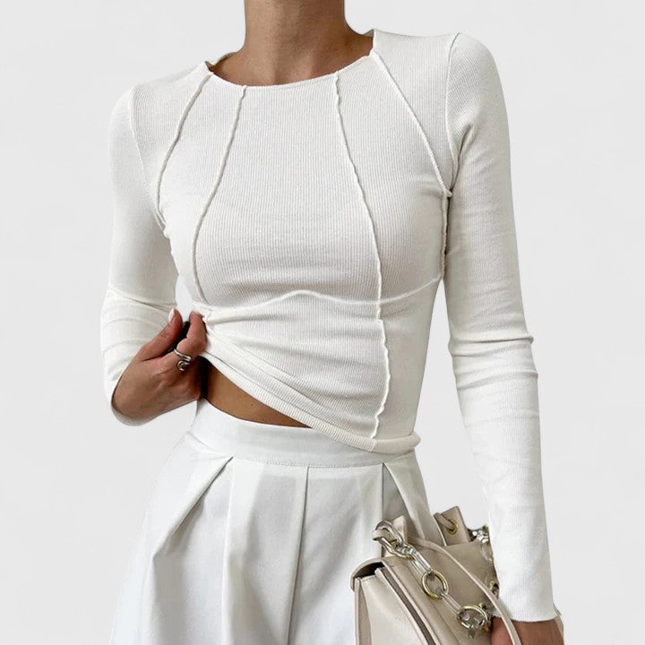 Isla | Sleek Fitted Women’s Long Sleeve Top