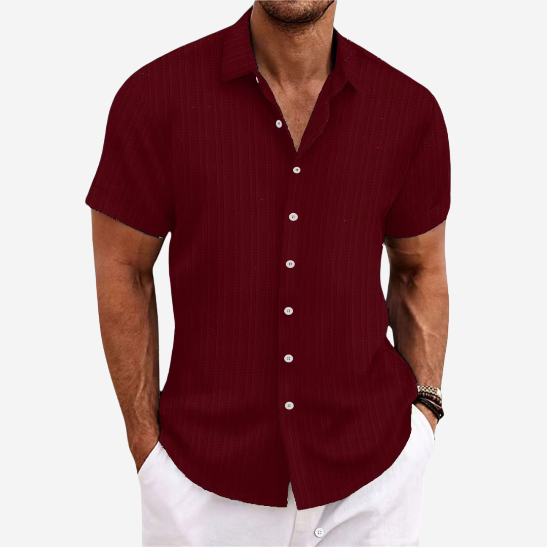 Dante | Men’s Linen-Cotton Blend Smart-Casual Button-Down