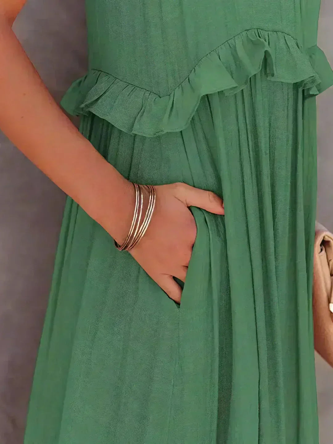 Zerina | Flowing Ruffle Maxi Dress