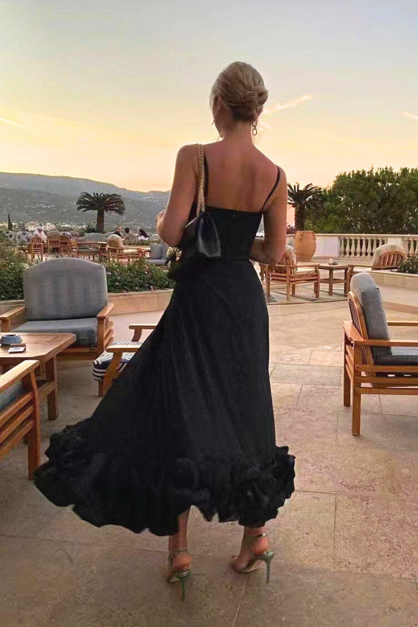 Sorelle | Ruffle Hem Midi Dress