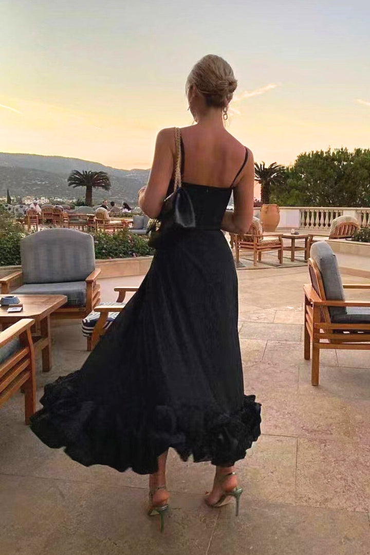 Sorelle | Ruffle Hem Midi Dress