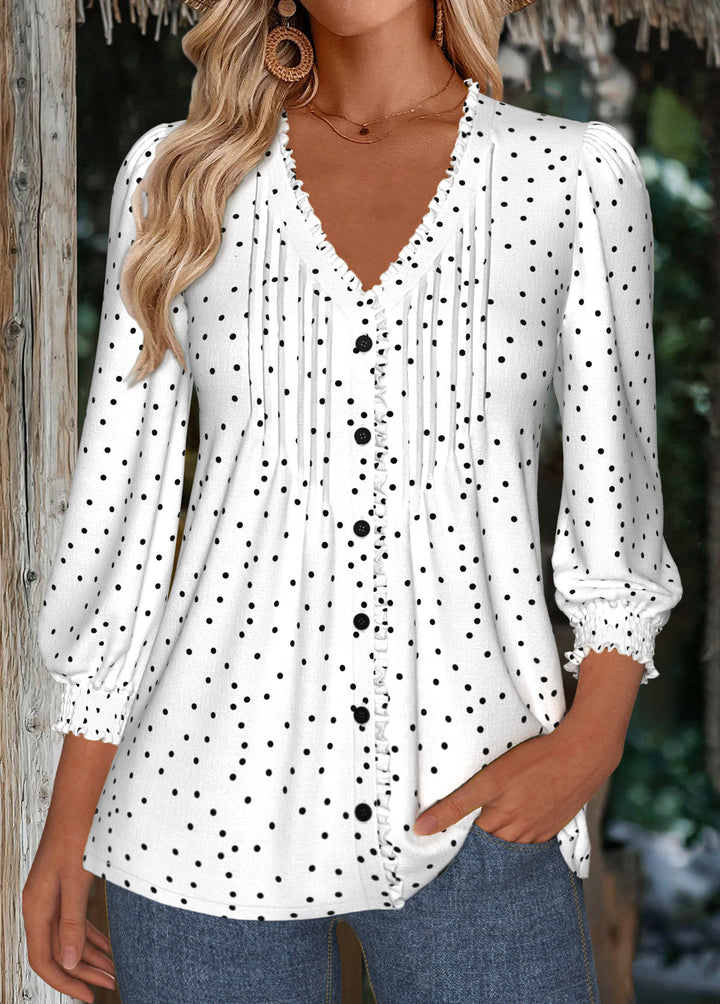 Clara | Button-Front Casual Women’s Blouse