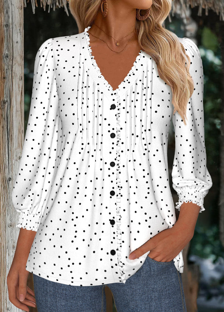 Clara | Button-Front Casual Women’s Blouse