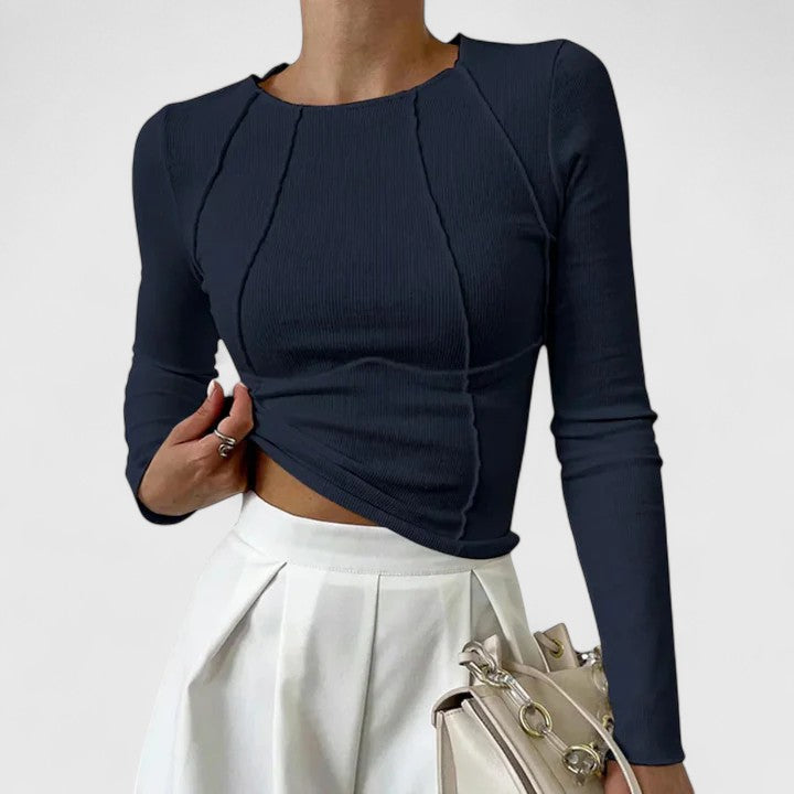 Isla | Sleek Fitted Women’s Long Sleeve Top