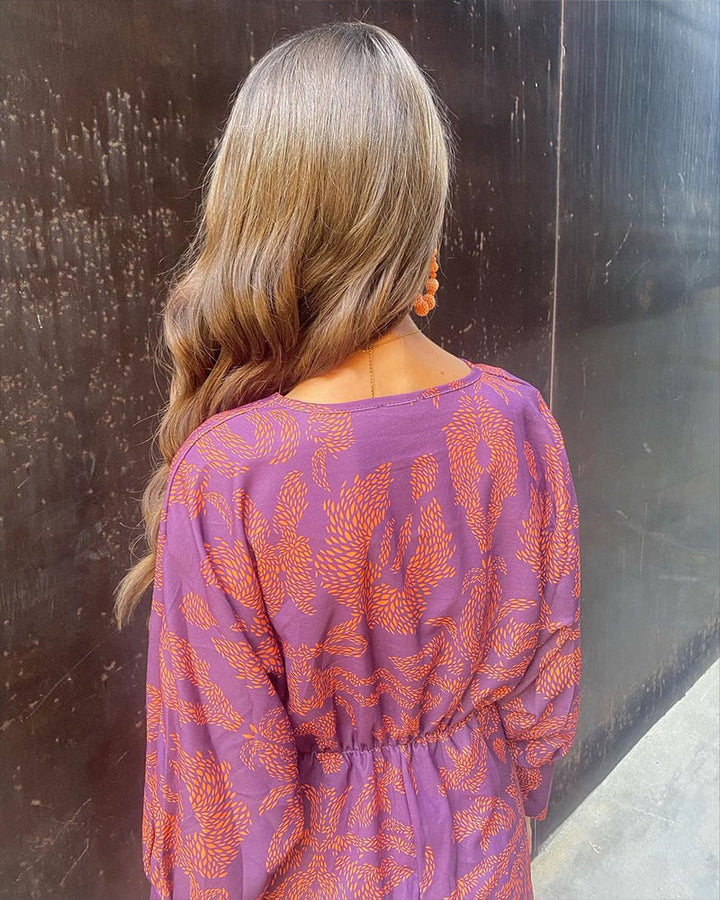 Calista | Twist Front Print Dress