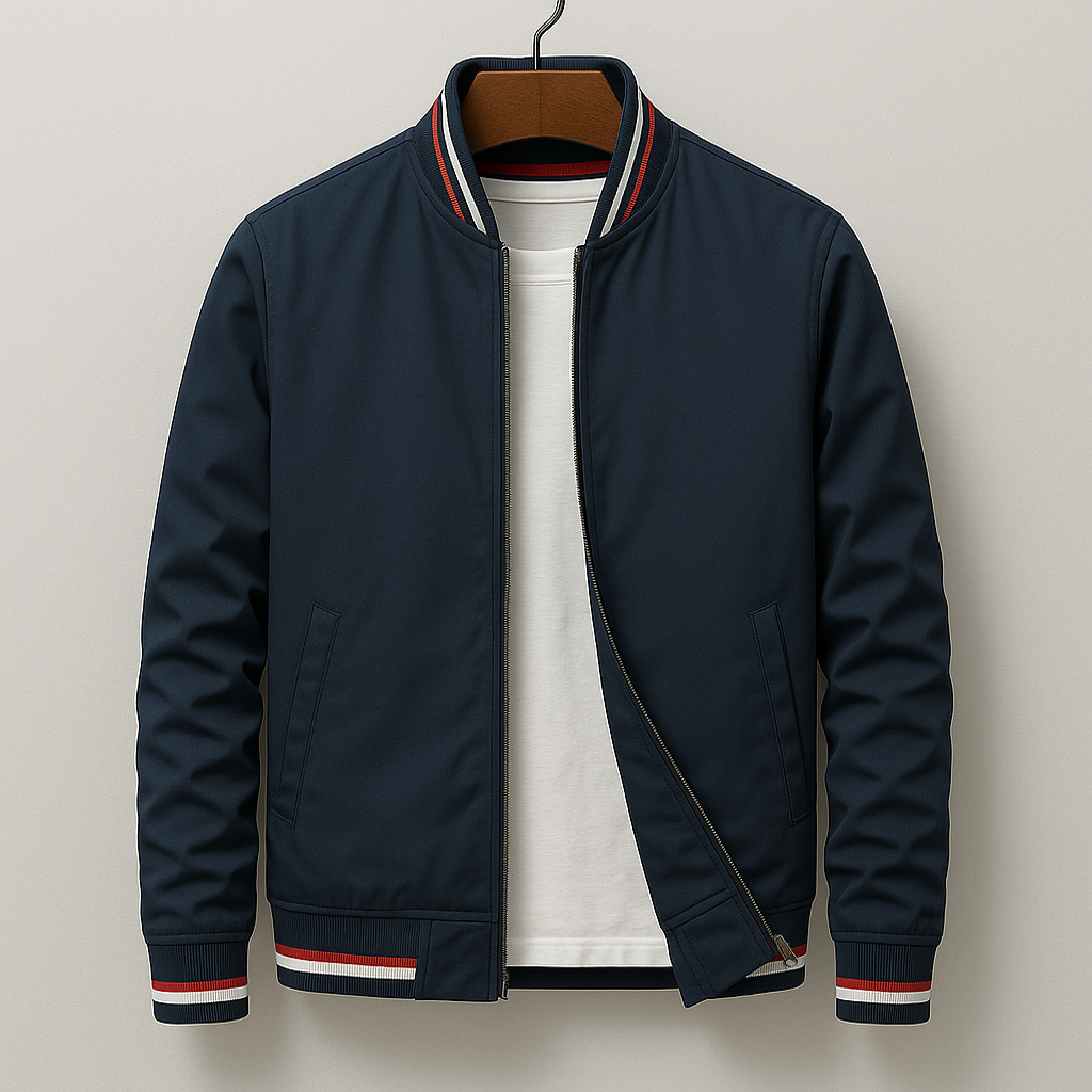 Classic Zip-Up Bomber Jacket