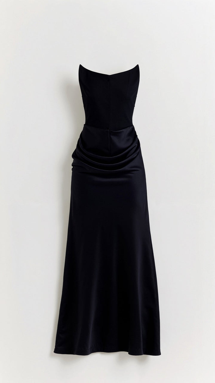Serena | Women’s Minimalist Column Maxi Dress