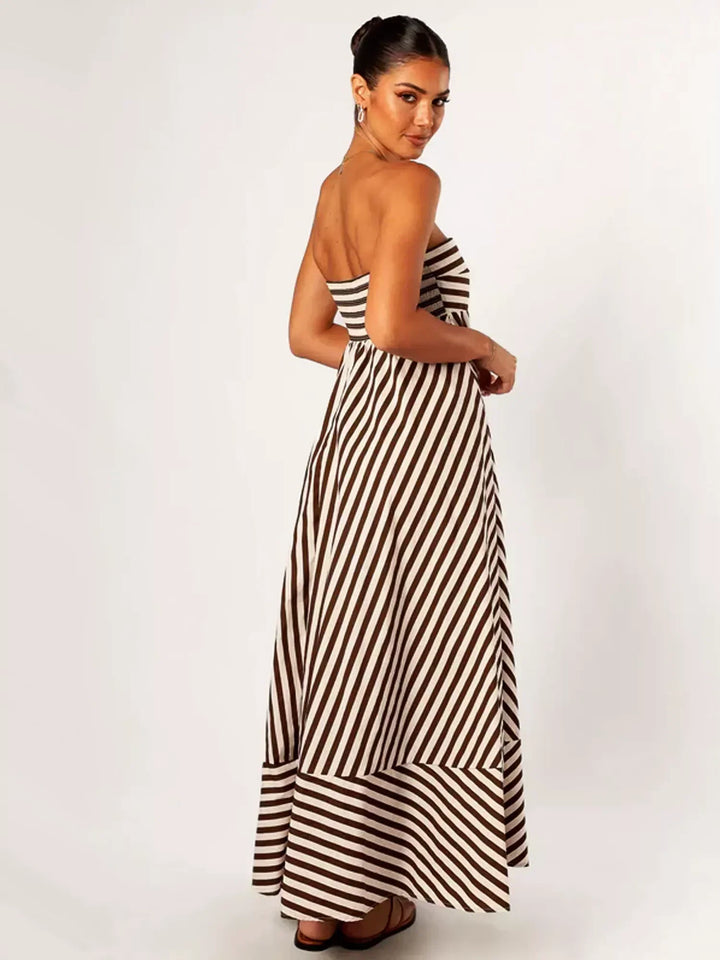 Isalyn | Flowy Striped Bandeau Dress